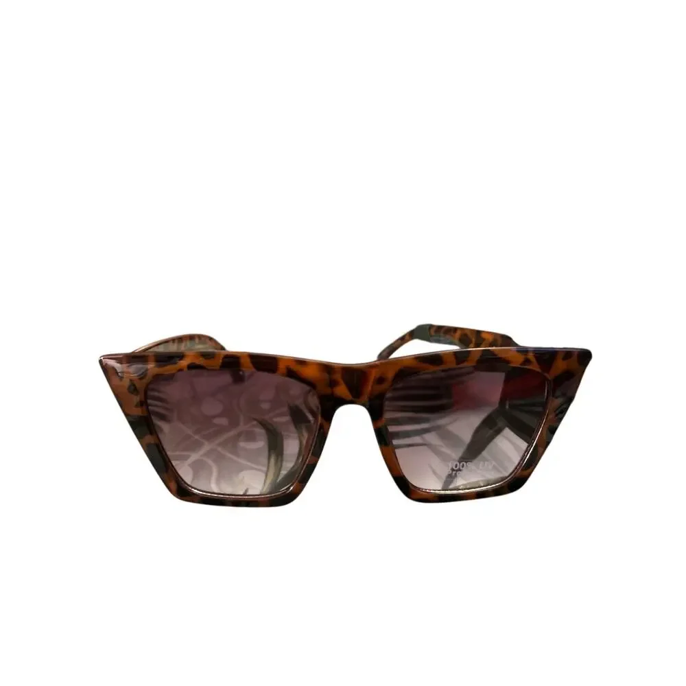 New Unisex Wild Fable 😎 Sunglasses Brown Black Animal 🐆Print